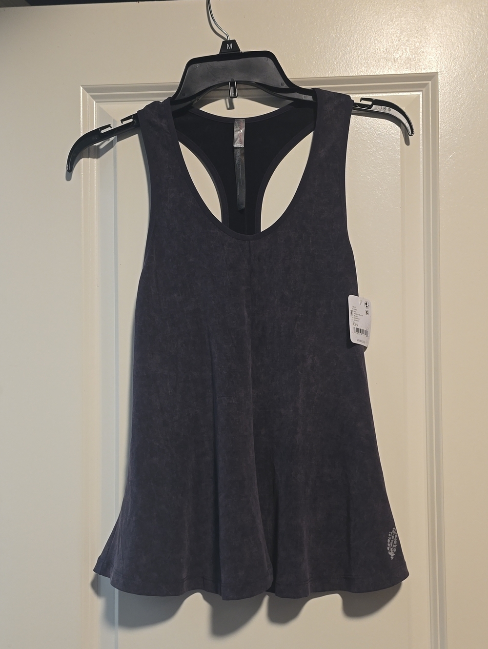 NWT FP Movement by Free People Charcoal Black Racerback Tank